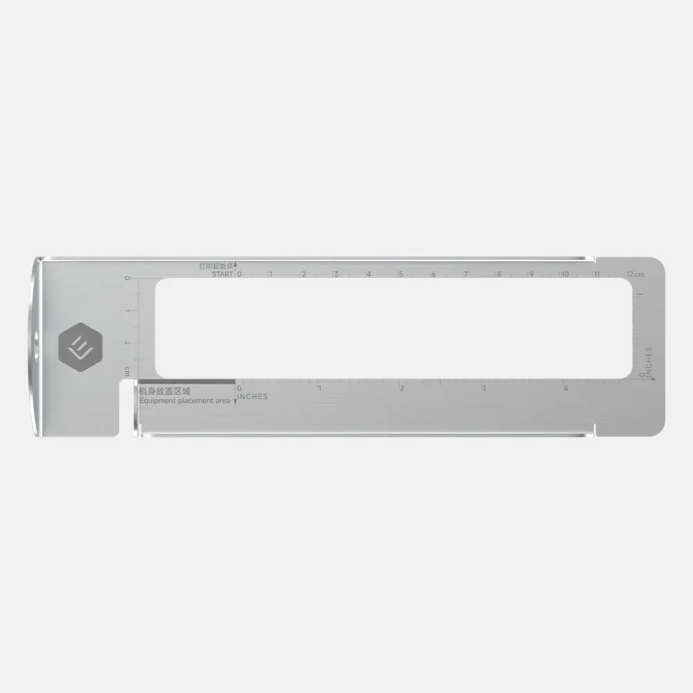 Universal auxiliary ruler for Handheld Printers Evebot