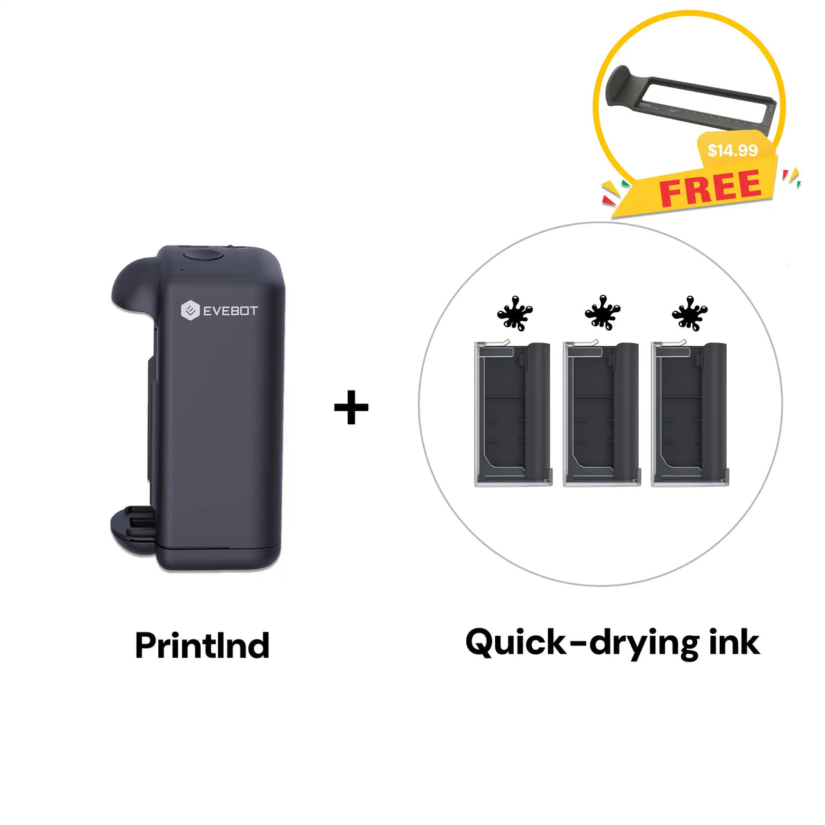 Evebot PrintInd Handheld Inkjet Printer Gun Evebot