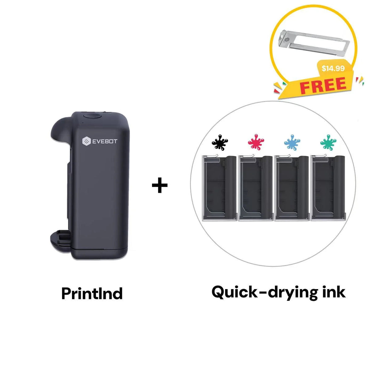 Evebot PrintInd Handheld Inkjet Printer Gun Evebot