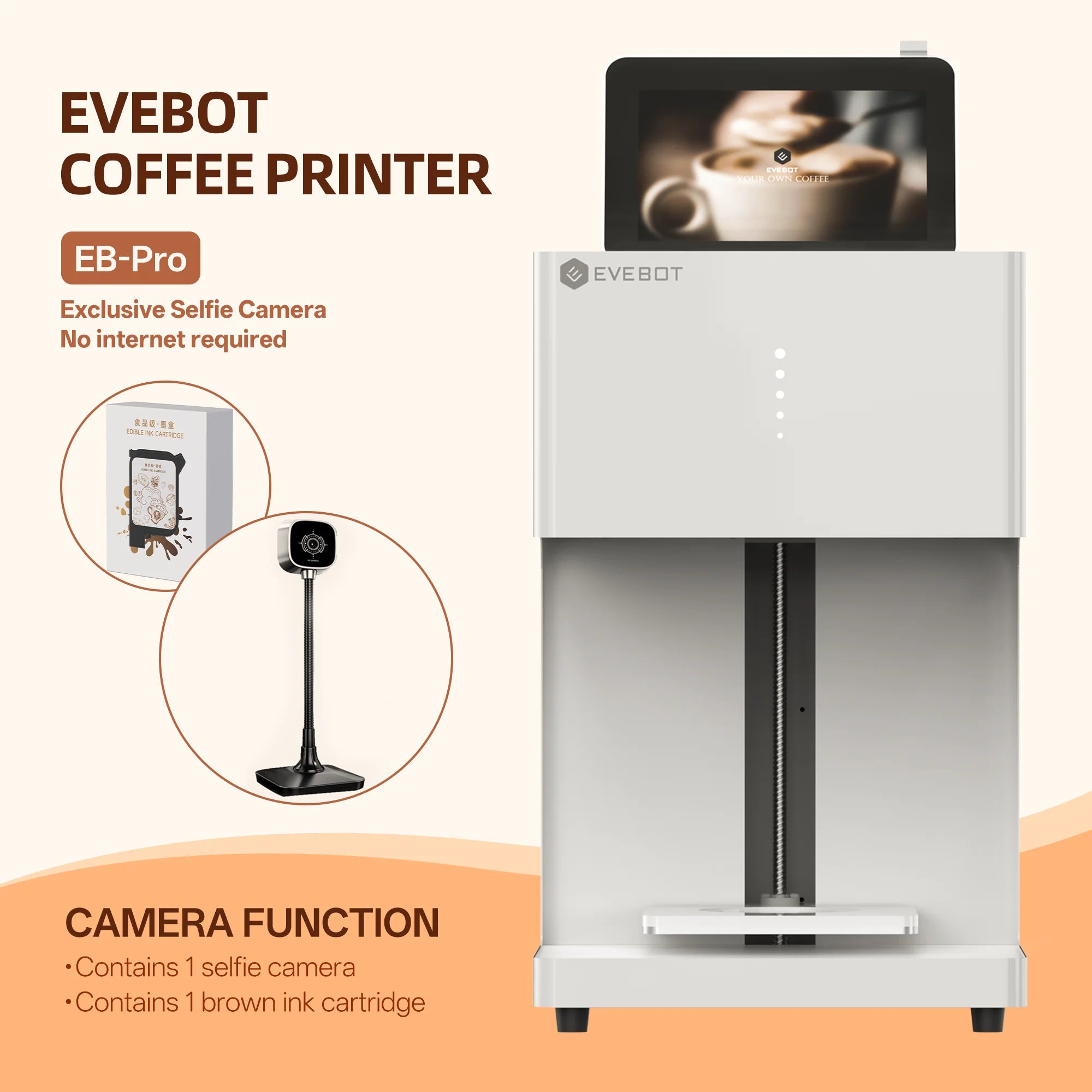 Evebot Coffee Printer EB-Pro High Speed