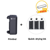 Evebot PrintInd - Portable Handheld Inkjet Printer Gun with Quick-Drying Ink Cartridge Print on Any Surface